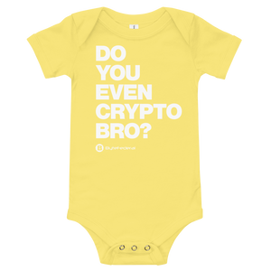 'Do You Even Crypto Bro' Baby Short Onesie